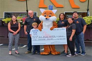 fernie fox donating money